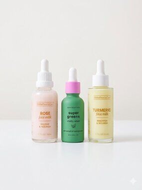 Global Beauty Care Rose Milk, Turmeric Milk & Spa Scentials Super Greens (3 ct)